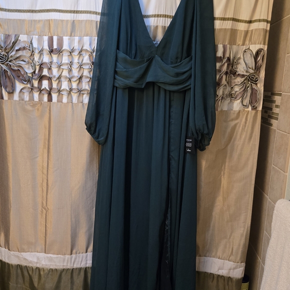 Lulus Dresses & Skirts - Lulu's Deep Teal Long Sleeve Dress